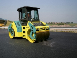 Как строят дороги. Укладка асфальта